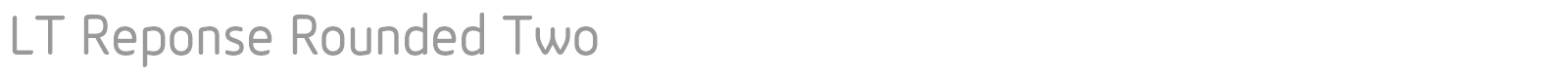 LT Reponse font preview